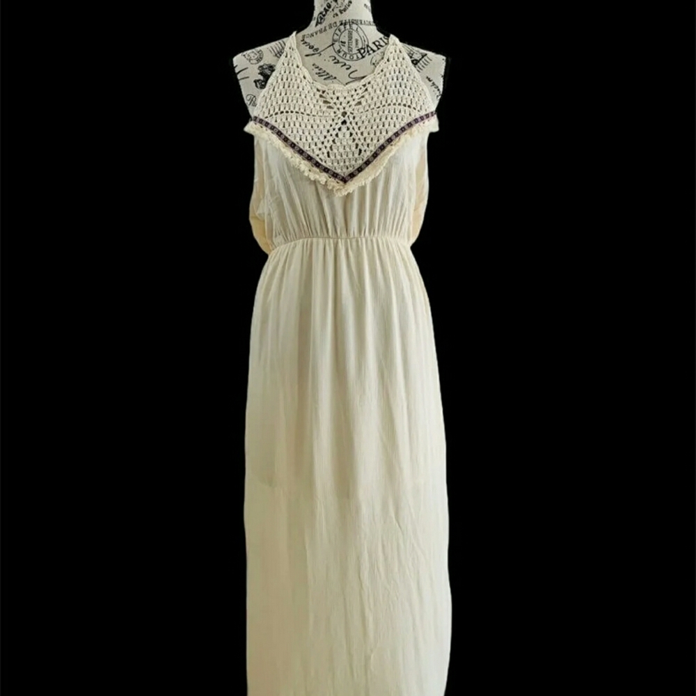 Entro boho maxi Crocheted large dress